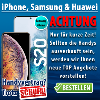 Handyvertrag ohne Schufa 100% Zusage - iPhone Samsung Huawei